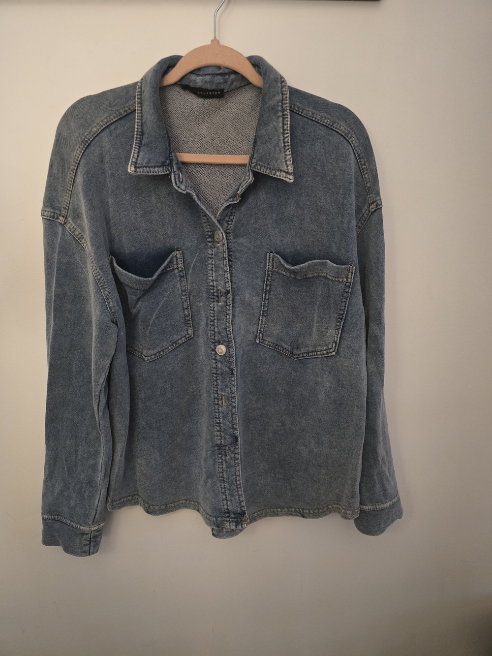 Washed Blue Denim Shirt Jacket - Sanctuary XL